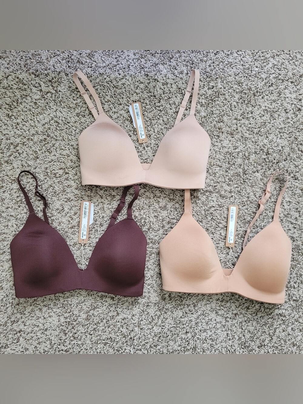 Skims Wireless Form Lightly Lined T-shirt Bra Cocoa Clay Ochre 30D NWT